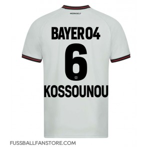 Bayer Leverkusen Odilon Kossounou #6 Replik Auswärtstrikot 2023-24 Kurzarm